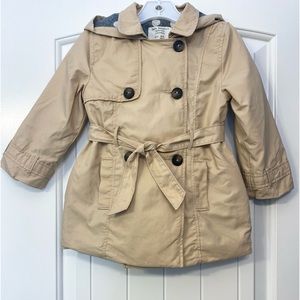 Zara toddler girl lined trench coat